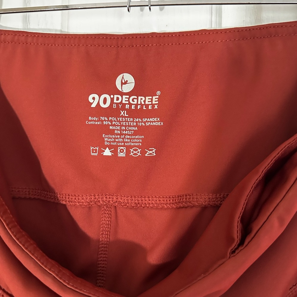 90 Degree - Burnt Orange Woman’s Leggings - Sz XL - Picture 4 of 5